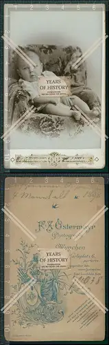 CDV Foto Baby Kleinkind Atelier Ostermayr München 1898 
