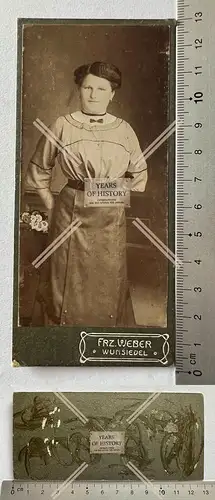 CDV Foto feine Dame Atelier Franz Weber Wunsiedel um 1905