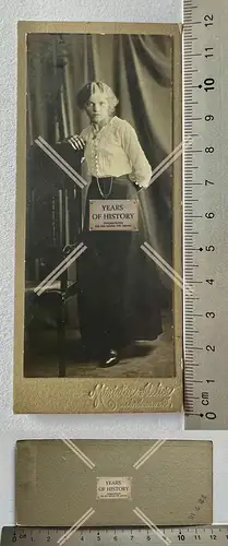 CDV Foto Junge Dame Hugo Pfarre Hamburg Steindamm um 1905