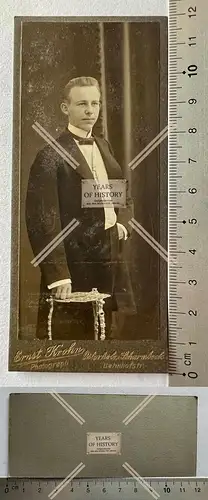 CDV Foto feiner Herr Atelier Ernst Kron Osterholz Scharmbeck bei Bremen um 1905