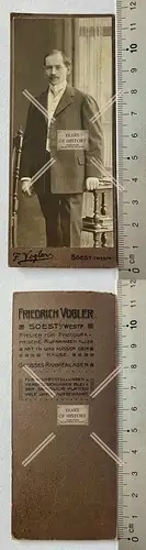 CDV Foto feiner Herr im Anzug Atelier Vogler Soest Westfalen um 1905