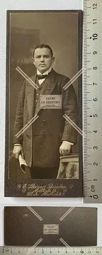 CDV Foto feiner Herr im Anzug Breslau Schlesien um 1900