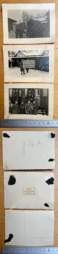 Foto Infanterie Regiment 464 3x Bahnhof Langenfeld Rhein b. Leverkusen 1940 ver