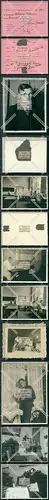 Foto  und Schüler 8x Ausweiskarte Bielefeld 1935 Handwerkerschule