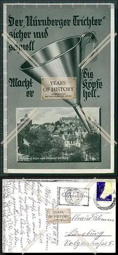 AK Nürnberg 1942 gelaufen der Nürnberger Trichter sicher und schnell macht er