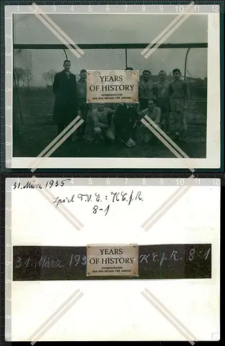 Foto Feld-Handball TV - TVE - TUS - 1874 Kalk Köln 1935 Spiel 8:1 Mannschaftsf