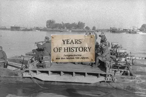 Foto kein Zeitgenössisches Original Holland Fähre Geschütz Flak Belgien Frankrei