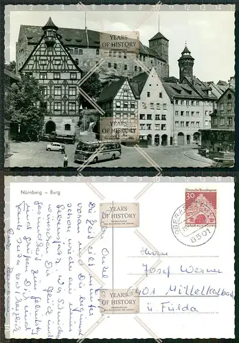 Orig. AK Nürnberg Burg gel. 1971