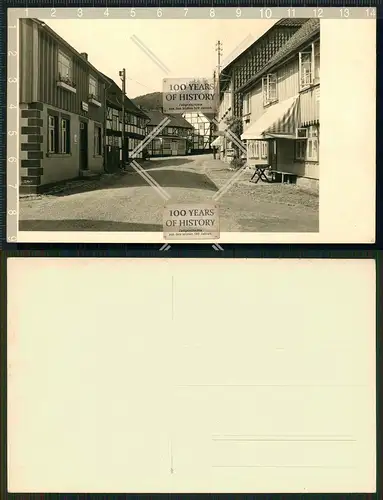 Orig. Foto AK Straßenansichten Fritz Schnellbach Metzgerei und Gasthof