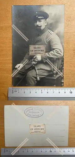 Foto AK Soldat Schirmmütze Uniform Säbel Atelier Schneider Metz Frankreich 19