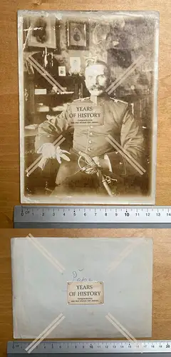 Foto 18 × 13 cm Soldat 1. WK mit Säbel in Uniform