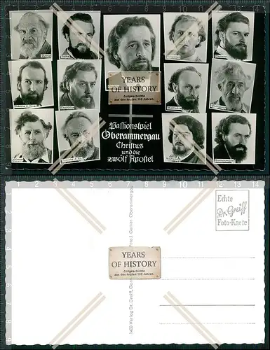 AK Passionsspiel Oberammergau Christus und die zwölf Apostel 