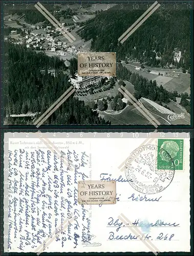 AK Todtmoos Schwarzwald Fliegeraufnahme Luftbild Cekade Karte gelaufen