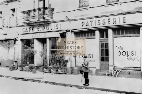 Repro Foto no Original 10x15cm Cafe E. Dolisi Patisserie Frankreich Belgien