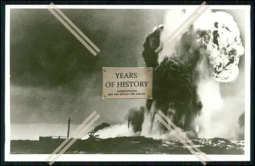 Foto Unterseeboot U-Boot Explosion auf See 