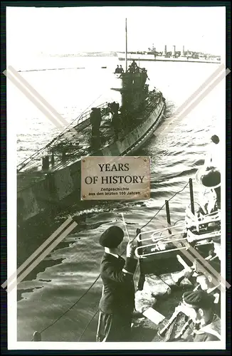 Foto Unterseeboot U-Boot U ? einlaufen in Lorient Frankreich Bunker Shelter 