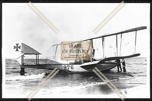 Foto Wasserflugzeug Oertz W 5 276 deutsches Flugboot des Ersten Weltkriegs Kais