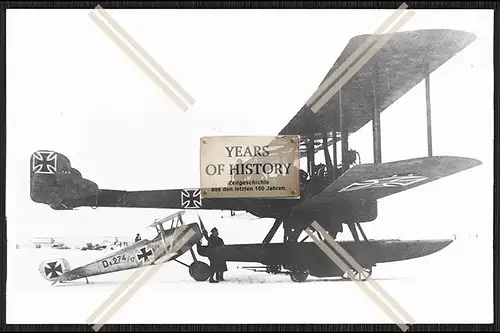 Foto Wasserflugzeug Gotha Wd 14 14150 deutsches Schwimmerflugzeug des Ersten We