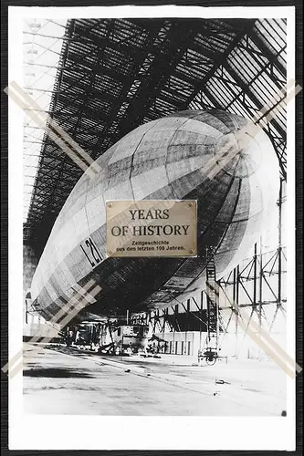 Foto Zeppelin LZ 16 Luftschiff des deutschen Heeres im Hangar
