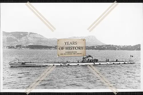 Foto Unterseeboot U-Boot U 108 unter Französische Flagge bei der Germaniawerft