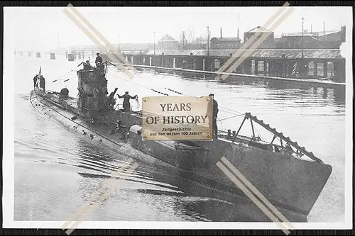 Foto Unterseeboot U-Boot U 71 1915 Vulkan-Werft in Hamburg vom Stapel 