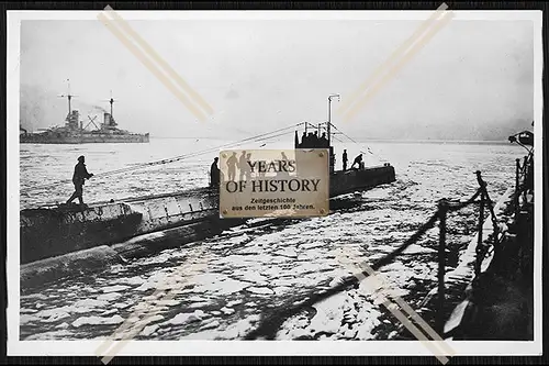 Foto Unterseeboot U-Boot U 63 Februar 1916 Germaniawerft in Kiel vom Stapel Kom