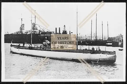 Foto Unterseeboot U-Boot U ? Hafen Bremen 1916 Kaiserliche Marine 1. WK