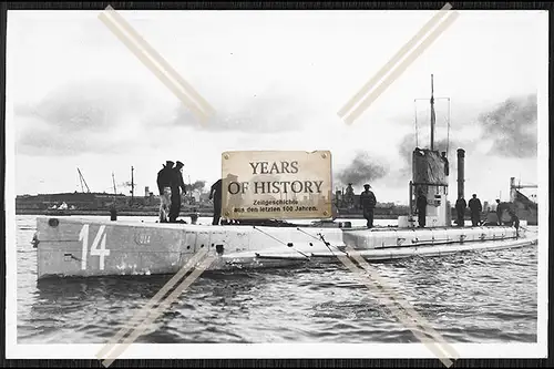 Foto Unterseeboot U-Boot U 14 Kaiserliche Werft Danzig Marine 1912