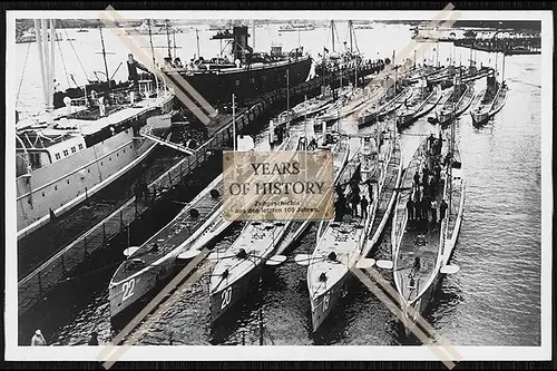 Foto Unterseeboot U-Boot 1914 - 16 U-22 + U-20 versenkte die Lusitania U-19 + U