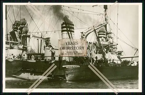 Foto SMS Nassau u. Willy Kiehn Großlinienschiff Schlachtschiff Kaiserliche Mar
