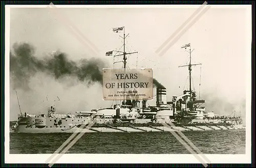 Foto SMS Nassau Großlinienschiff Schlachtschiff Kaiserliche Marine Werft Wilhe