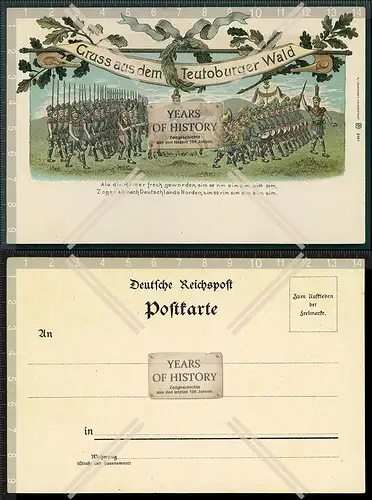 AK Litho 1895-05 Teutoburger Wald Bielefeld Detmold Lippe Osnabrück als die R�