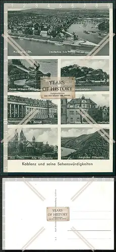 AK Koblenz und seine Sehenswürdigkeiten Mehrfach Ansicht 1936