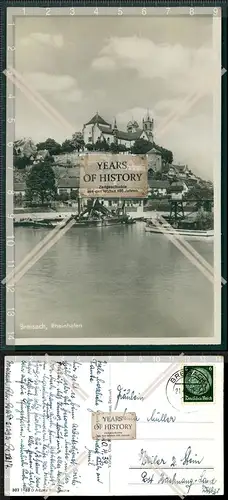 Foto AK Breisach am Rhein Hafen Schifffahrt 1939 gelaufen