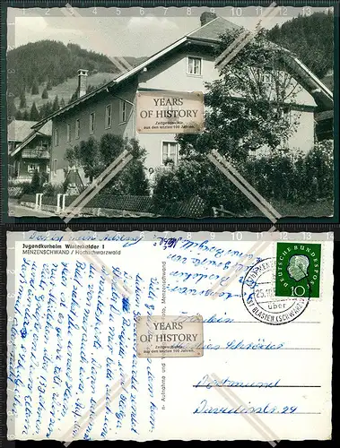 Foto AK Menzenschwand-Hinterdorf Jugendkurheim Winterhalter 