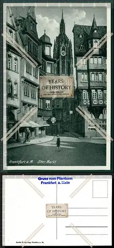 Orig. AK Frankfurt am Main alter Markt 1939