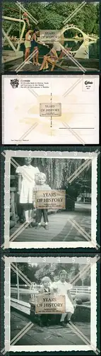 Orig. Foto u. AK 3x Marl Hüls Loemühle Freibad Hüls Bürgerbad an der Loemü