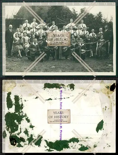 Orig. Foto AK Eutin 1926 Gruppe Musik laute Spieler Holzarbeiter Jugendtreffen