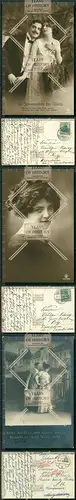 Orig. Foto AK 1.WK Damen Mädchen gel. Essen Ruhrgebiet 1914