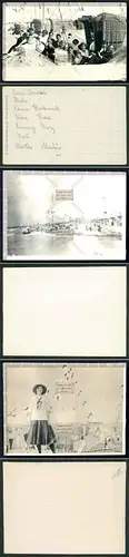 Orig. Foto Timmendorfer Strand Ostsee 1915 Strandleben Baden Strandkorb Fahnen