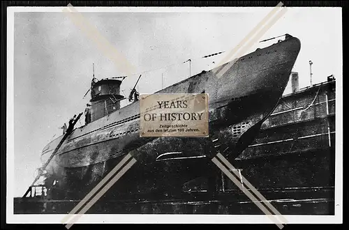 Foto Unterseeboot U-Boot U 2 im Dock deutsche Kriegsmarine