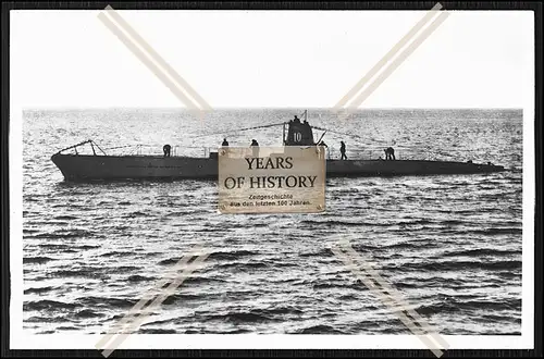 Foto Unterseeboot U-Boot U 10 Nummer am Turm deutsche Kriegsmarine