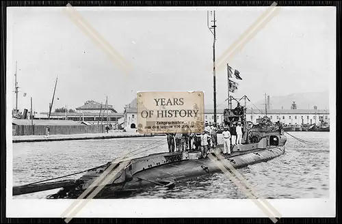 Foto Unterseeboot U-Boot UC 74 unter französischer Flagge Minenleger Kaiserlic