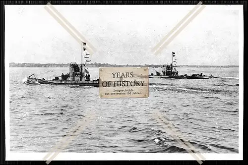 Foto Unterseeboot U-Boot UB 68 + 69 Küstenboot Kaiserliche Marine 1. WK 1914-1