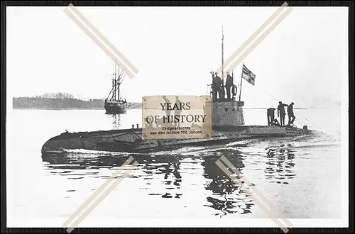Foto Unterseeboot U-Boot UB 1-17 ? Küstenboot Marine 1. WK 1914-18