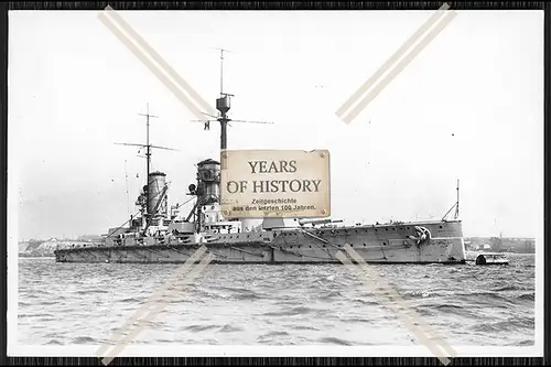 Foto SMS Kronprinz Wilhelm Großlinienschiff Schlachtschiff Kaiserliche Marine 