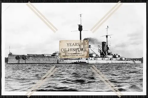 Foto SMS Kronprinz Wilhelm Großlinienschiff Schlachtschiff Kaiserliche Marine 