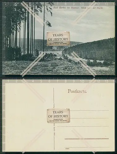 AK Bad Berka bei Weimar Blick nach der Harth