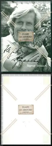 Handsigniertes  Autogramm Sigmar Solbach deutscher Schauspieler Synchronspreche