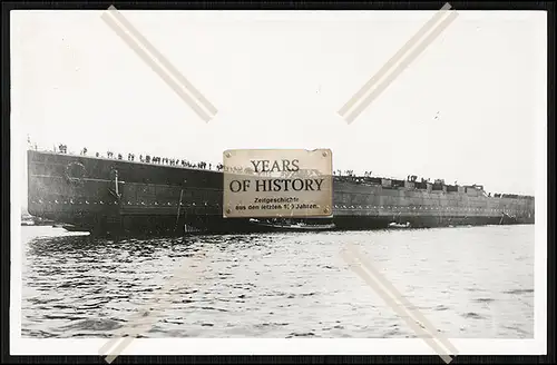 Foto SMS Hindenburg 1915 Stapellauf Großer Kreuzer der Kaiserlichen Marine